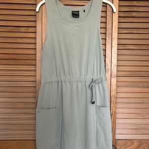 Prana Light Green Sleeveless Short Dress